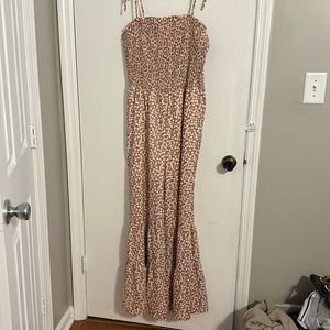 New Women’s Floral Ruffle Hem Jumpsuit